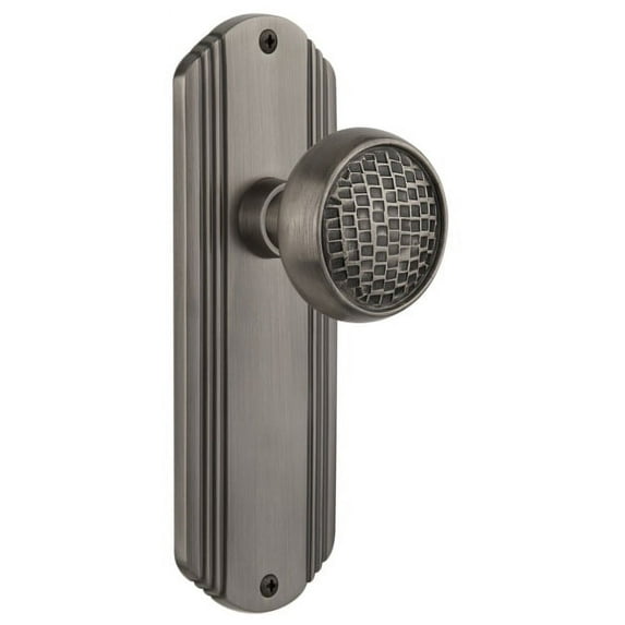 Nostalgic Warehouse Deccra_Psg_238_Nk Vintage Craftsman Solid Brass Passage Door Knob Set