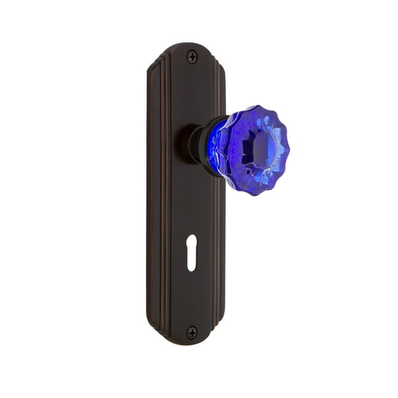 Nostalgic Warehouse Deccrc_Sd_Kh Deco Solid Brass Rose Single Dummy Door Knob - Bronze