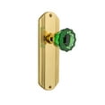 thumbnail image 1 of Nostalgic Warehouse Deccre_Psg_238_Nk Deco Solid Brass Rose Passage Door Knob Set - Brass, 1 of 7