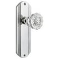 thumbnail image 1 of Nostalgic Warehouse Deccry_Dp_Nk Vintage Fluted Crystal Dummy Door Knob Set - Chrome, 1 of 4
