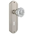 thumbnail image 1 of Nostalgic Warehouse Deccry_Prv_238_Kh Vintage Fluted Crystal Privacy Door Knob Set -, 1 of 1