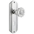 thumbnail image 1 of Nostalgic Warehouse Deccry_Psg_234_Nk Vintage Fluted Crystal Passage Door Knob Set -, 1 of 4
