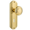 thumbnail image 1 of Nostalgic Warehouse Decdec_Prv_234_Kh Vintage Art Deco Solid Brass Privacy Door Knob Set -, 1 of 7