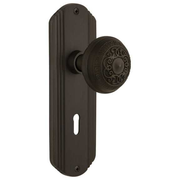 Nostalgic Warehouse Decead_Prv_234_Kh Classic Egg And Dart Solid Brass Privacy Door Knob