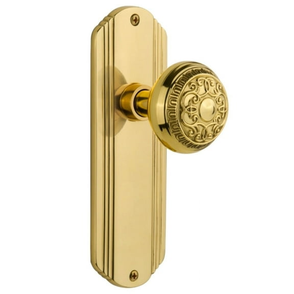 Nostalgic Warehouse Decead_Prv_238_Nk Classic Egg And Dart Solid Brass Privacy Door Knob