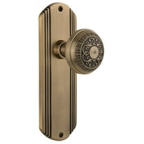 Nostalgic Warehouse Decead_Sd_Nk Classic Egg And Dart Solid Brass Single Dummy Door Knob -