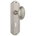 thumbnail image 1 of Nostalgic Warehouse Dechom_Dp_Kh Vintage Homestead Solid Brass Oval Dummy Door Knob Set -, 1 of 1