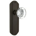 thumbnail image 1 of Nostalgic Warehouse Decrcc_Psg_238_Nk Round Clear Crystal Passage Door Knob Set - Bronze, 1 of 6