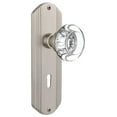 thumbnail image 1 of Nostalgic Warehouse Decrcc_Sd_Kh Round Clear Crystal Single Dummy Door Knob - Nickel, 1 of 1