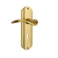 thumbnail image 1 of Nostalgic Warehouse Decswn_Psg_238_Kh Swan Passage Door Lever Set - Brass, 1 of 1