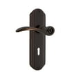thumbnail image 1 of Nostalgic Warehouse Decswn_Psg_238_Kh Swan Passage Door Lever Set - Bronze, 1 of 1