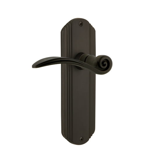 Nostalgic Warehouse Decswn_Psg_238_Nk Swan Passage Door Lever Set - Bronze