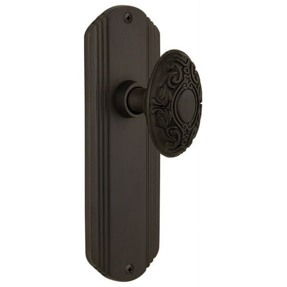 Nostalgic Warehouse Decvic_Prv_234_Nk Vintage Victorian Solid Brass Privacy Door Knob Set