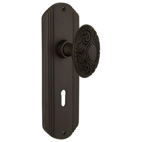 Nostalgic Warehouse Decvic_Psg_238_Kh Vintage Victorian Solid Brass Passage Door Knob Set