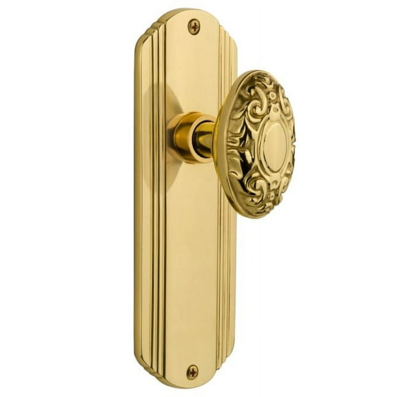 Nostalgic Warehouse Decvic_Psg_238_Nk Vintage Victorian Solid Brass Passage Door Knob Set