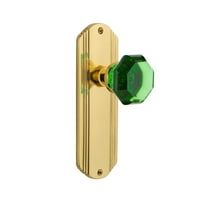 Nostalgic Warehouse Decwae_Prv_234_Nk Deco Solid Brass Rose Privacy Door Knob Set - Brass