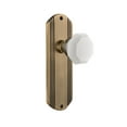 thumbnail image 1 of Nostalgic Warehouse Decwaw_Prv_238_Nk Deco Solid Brass Rose Privacy Door Knob Set - Brass, 1 of 3