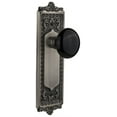 thumbnail image 1 of Nostalgic Warehouse Eadblk_Prv_234_Nk Vintage Black Porcelain Privacy Door Knob Set - Grey, 1 of 6