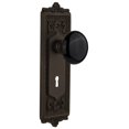 thumbnail image 1 of Nostalgic Warehouse Eadblk_Psg_234_Kh Vintage Black Porcelain Passage Door Knob Set -, 1 of 6