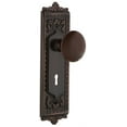 thumbnail image 1 of Nostalgic Warehouse Eadbrn_Psg_234_Kh Brown Porcelain Passage Door Knob Set - Bronze, 1 of 6