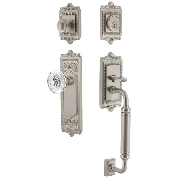 Nostalgic Warehouse Eadced_Eset_238_Cg Vintage Crystal Sectional Keyed Entry Door