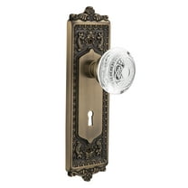 Nostalgic Warehouse Eadced_Sd_Kh Vintage Crystal Egg And Dart Single Dummy Door Knob -