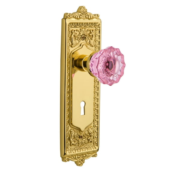 Nostalgic Warehouse Eadcrp_Sd_Kh Egg And Dart Solid Brass Single Dummy Door Knob - Brass