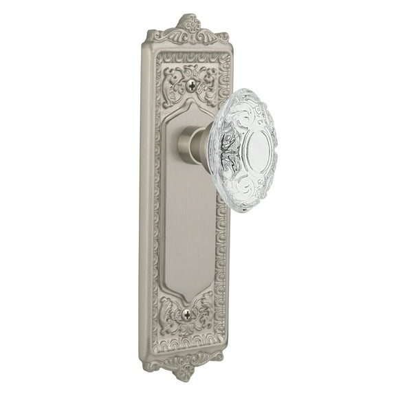 Nostalgic Warehouse Eadcvi_Prv_238_Nk Vintage Crystal Victorian Privacy Door Knob Set -
