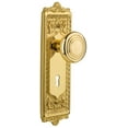 thumbnail image 1 of Nostalgic Warehouse Eaddec_Sd_Kh Vintage Art Deco Solid Brass Single Dummy Door Knob -, 1 of 6