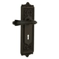 thumbnail image 1 of Nostalgic Warehouse Eadflr_Dd_Kh Fleur Non-Turning Two-Sided Lever Set - Bronze, 1 of 2