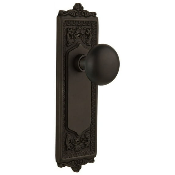 Nostalgic Warehouse Eadnyk_Sd_Nk New York Solid Brass Single Dummy Door Knob - Bronze