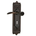thumbnail image 1 of Nostalgic Warehouse Eadswn_Psg_238_Kh Swan Passage Door Lever Set - Bronze, 1 of 1