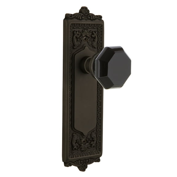 Nostalgic Warehouse Eadwab_Dd_Nk Egg And Dart Solid Brass Rose Dummy Door Knob Set -