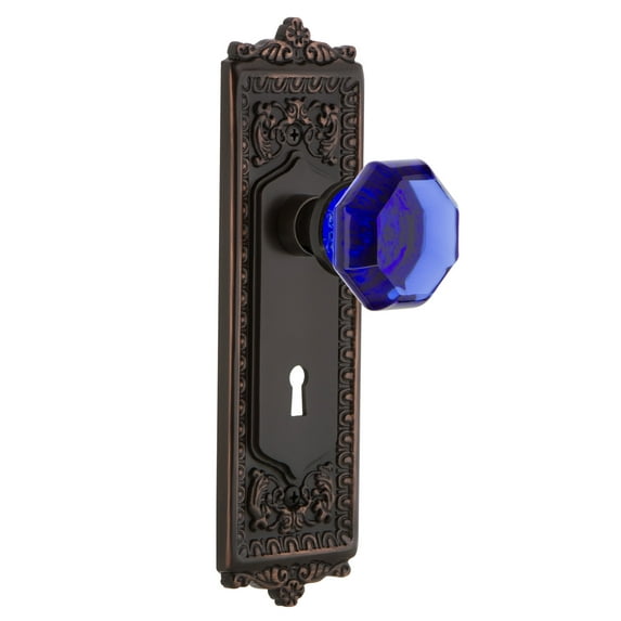 Nostalgic Warehouse Eadwac_Prv_238_Kh Egg And Dart Solid Brass Rose Privacy Door Knob Set