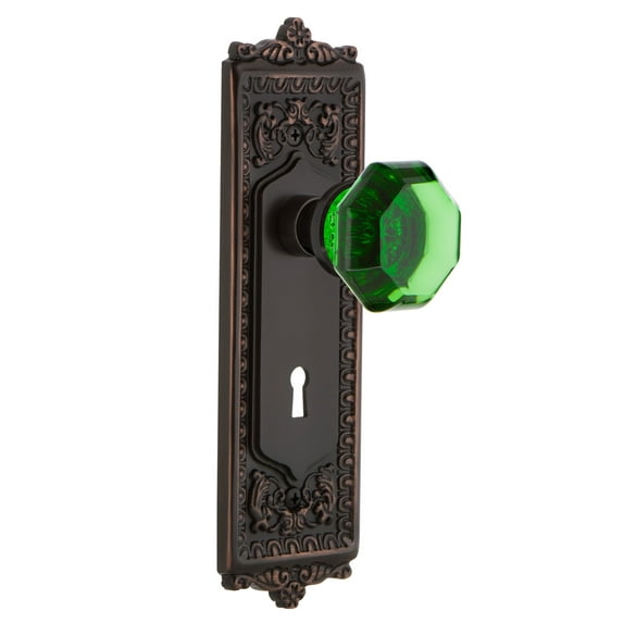 Nostalgic Warehouse Waldorf Door Knob with Egg and Dart Plate