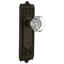 Nostalgic Warehouse Eadwal_Psg_234_Nk Vintage Waldorf Crystal Gem Cut Octagon Passage Door
