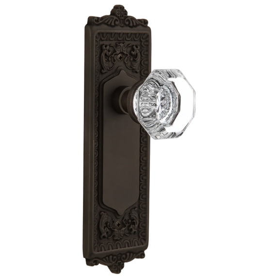Nostalgic Warehouse Eadwal_Psg_238_Nk Vintage Waldorf Crystal Gem Cut Octagon Passage Door