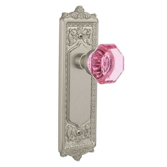 Nostalgic Warehouse Eadwap_Sd_Nk Egg And Dart Solid Brass Single Dummy Door Knob - Nickel