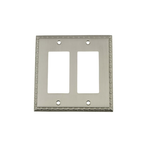 Nostalgic Warehouse Ead_Swplt_R2 Egg & Dart Vintage Victorian 2 Gang Double Rocker Light