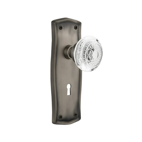 Nostalgic Warehouse Egg and Dart Interior Mortise Door Knob with New York Plate