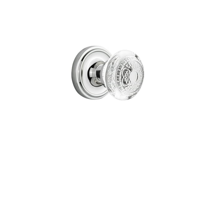Nostalgic Warehouse Egg and Dart Interior Mortise Door Knob with Rosette