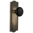 thumbnail image 1 of Nostalgic Warehouse Meablk_Sd_Nk Black Porcelain Solid Brass Single Dummy Door Knob -, 1 of 2