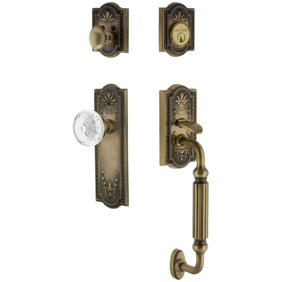 Nostalgic Warehouse Meacme_Eset_234_Fg Vintage Crystal Sectional Keyed Entry Door