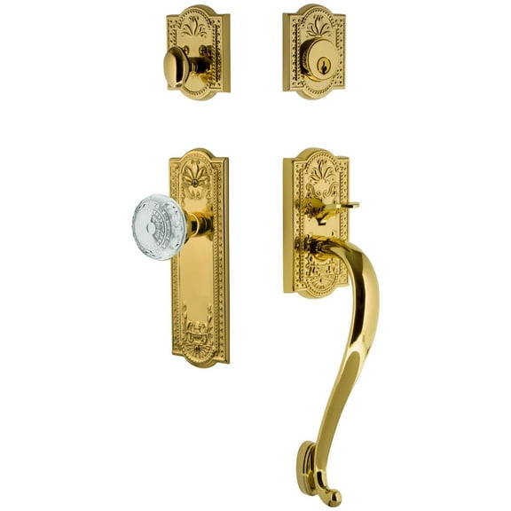 Nostalgic Warehouse Meacme_Eset_238_Sg Vintage Crystal Sectional Keyed Entry Door