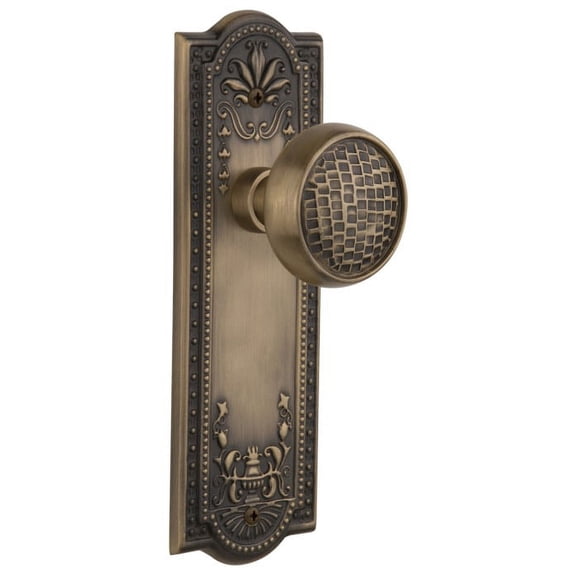 Nostalgic Warehouse Meacra_Psg_234_Nk Craftsman Solid Brass Passage Door Knob Set - Brass