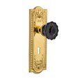 thumbnail image 1 of Nostalgic Warehouse Meacrb_Prv_234_Kh Meadows Solid Brass Rose Privacy Door Knob Set -, 1 of 6