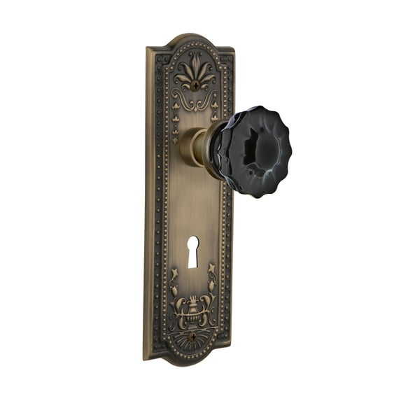 Nostalgic Warehouse Meacrb_Sd_Kh Meadows Solid Brass Rose Single Dummy Door Knob - Brass