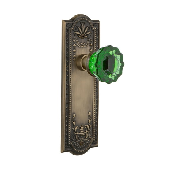 Nostalgic Warehouse Meacre_Sd_Nk Meadows Solid Brass Rose Single Dummy Door Knob - Brass
