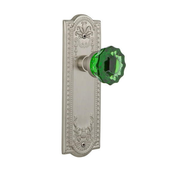 Nostalgic Warehouse Meacre_Sd_Nk Meadows Solid Brass Rose Single Dummy Door Knob - Nickel