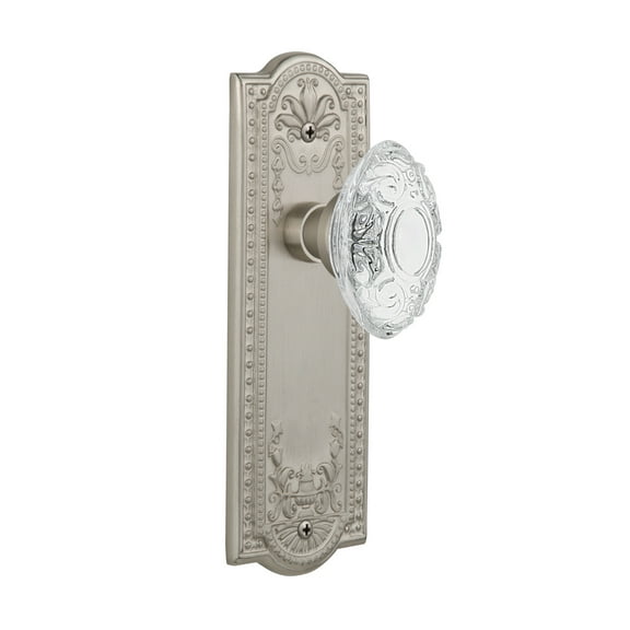 Nostalgic Warehouse Meacvi_Psg_238_Nk Vintage Crystal Victorian Passage Door Knob Set -